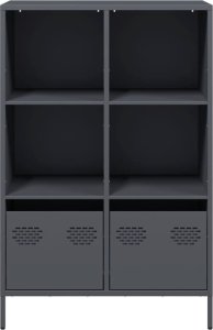 vidaXL vidaXL Szafka, antracytowa, 68x39x103,5 cm, stal 5