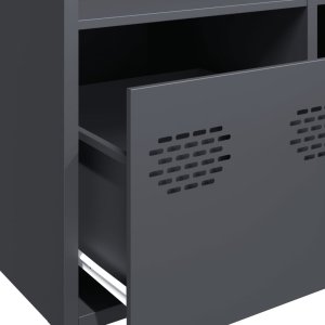 vidaXL vidaXL Szafka, antracytowa, 68x39x103,5 cm, stal 9
