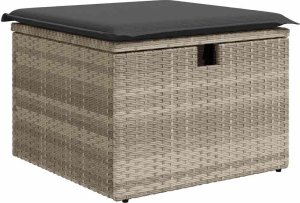 vidaXL vidaXL 6-cz. zestaw mebli ogrodowych, z poduszkami, jasnoszary 5