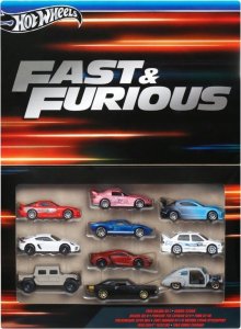 Mattel Hot Wheels Fast & Furious Szybcy i wściekli 10-pak (HVX27) 1