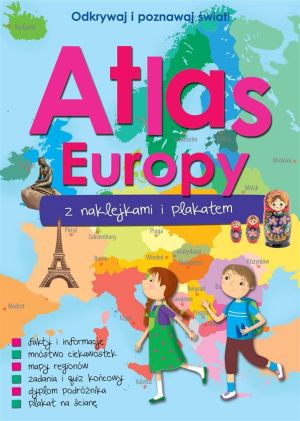 Atlas Europy z naklejkami i plakatem 1