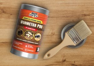 NO PEST Środek Preparat na Korniki Kołatki Spuszczele Szkodniki Drewna Impregnat Do Drewna 5L 5