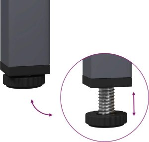 vidaXL vidaXL Szafka, antracytowa, 35x39x73,5 cm, stal walcowana na zimno 8