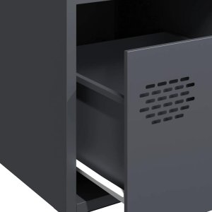 vidaXL vidaXL Szafka, antracytowa, 35x39x73,5 cm, stal walcowana na zimno 9