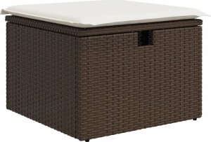 vidaXL vidaXL 8-cz. zestaw wypoczynkowy do ogrodu, z poduszkami, brązowy 6