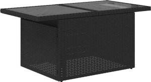 vidaXL 7-cz. zestaw wypoczynkowy do ogrodu, z poduszkami, czarny 6