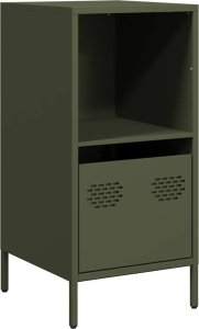 vidaXL vidaXL Szafka, oliwkowa, 35x39x73,5 cm, stal walcowana na zimno 2