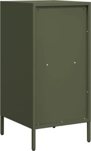 vidaXL vidaXL Szafka, oliwkowa, 35x39x73,5 cm, stal walcowana na zimno 7