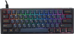 Klawiatura Ducky Ducky One 3 Pro Mini Nazca Line Gaming Tastatur, mechanisch, 8.000 Hz, Hot Swap, RGB - Cherry MX2A Speed Silver, ANSI (US) 1