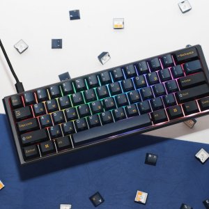 Klawiatura Ducky Ducky One 3 Pro Mini Nazca Line Gaming Tastatur, mechanisch, 8.000 Hz, Hot Swap, RGB - Cherry MX2A Speed Silver, ANSI (US) 2