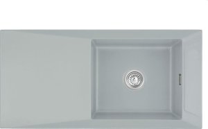 Zlewozmywak SYSTEMCERAM Systemceram Siro 100 Titan, zlewozmywak ceramiczny, korek manualny 1