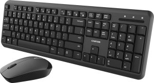 Klawiatura + mysz Canyon CANYON Zestawe klawiatura i mysz SET-W20 UK/US Bezprzewodowa Czarna 1