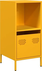 vidaXL Szafka, musztardowa, 35x39x73,5 cm, stal walcowana na zimno 2