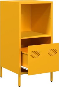 vidaXL Szafka, musztardowa, 35x39x73,5 cm, stal walcowana na zimno 5
