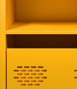 vidaXL Szafka, musztardowa, 35x39x73,5 cm, stal walcowana na zimno 10