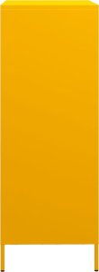 vidaXL Szafka, musztardowa, 39x35x103,5 cm, stal 6