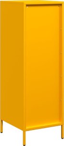 vidaXL Szafka, musztardowa, 39x35x103,5 cm, stal 7