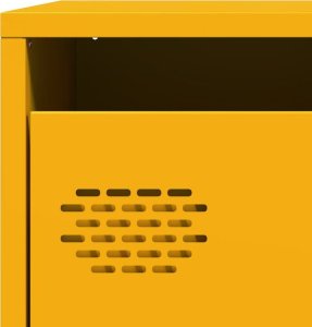 vidaXL Szafka, musztardowa, 39x35x103,5 cm, stal 10