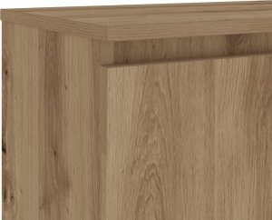 vidaXL Szafka pod TV z oświetleniem LED, dąb artisan, 120x30x36 cm 11