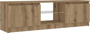 vidaXL Szafka pod TV z oświetleniem LED, dąb artisan, 120x30x36 cm 6