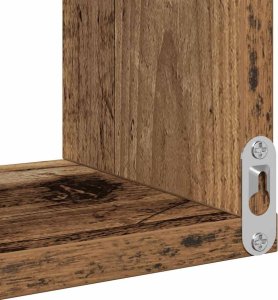 vidaXL Narożna półka ścienna, stare drewno, 40x40x49,5 cm 8