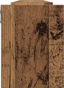 vidaXL Półki ścienne, 2 szt., stare drewno, 100x15x20 cm 6