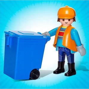 Figurka Playmobil 707191 Playmobil Pracownik komunalny Figurka City Śmieciarka 1