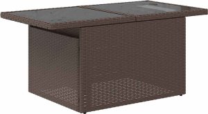 vidaXL 5-cz. zestaw mebli ogrodowych z poduszkami, brązowy, polirattan 6