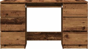 vidaXL Biurko, stare drewno, 140x50x77 cm 4