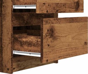 vidaXL Biurko, stare drewno, 140x50x77 cm 8