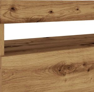 vidaXL Szafka pod TV z oświetleniem LED, dąb artisan, 75x35x40 cm 11