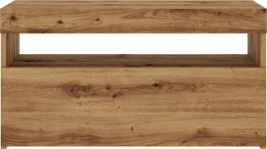 vidaXL Szafka pod TV z oświetleniem LED, dąb artisan, 75x35x40 cm 7