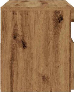 vidaXL Szafka pod TV z oświetleniem LED, dąb artisan, 75x35x40 cm 8