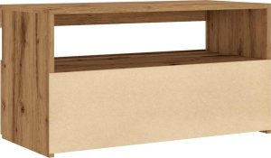 vidaXL Szafka pod TV z oświetleniem LED, dąb artisan, 75x35x40 cm 9