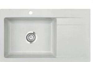 Zlewozmywak SYSTEMCERAM Systemceram Stema 86 SL Alu, zlewozmywak ceramiczny, korek manualny 1