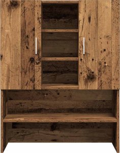vidaXL Szafka na pralkę, stare drewno, 70,5x25,5x90 cm 4