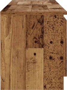 vidaXL Szafka pod TV z oświetleniem LED, stare drewno, 120x30x36 cm 8