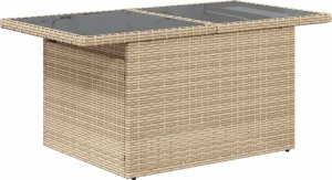 vidaXL 6-cz. zestaw mebli ogrodowych z poduszkami, beżowy, polirattan 5