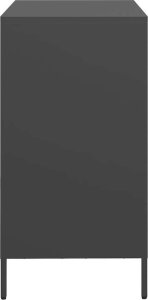 vidaXL Szafka, czarna, 68x39x73,5 cm, stal walcowana na zimno 6