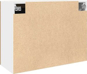 vidaXL vidaXL Szafka wisząca z szybą, dąb artisan, 80x31x60 cm 6