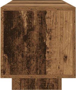 vidaXL Szafka pod TV z oświetleniem LED, stare drewno, 160x35x40 cm 8