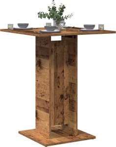 vidaXL vidaXL Stolik bistro, stare drewno, 60x60x75 cm 1