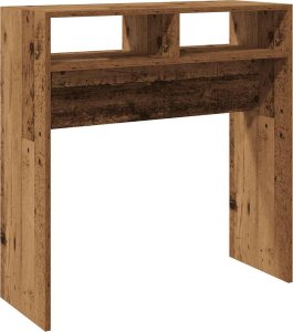 vidaXL Stolik konsolowy, stare drewno, 78x30x80 cm 2