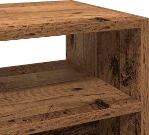 vidaXL Stolik konsolowy, stare drewno, 78x30x80 cm 7