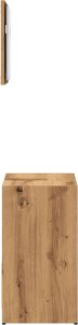 vidaXL vidaXL 2-częściowy zestaw mebli łazienkowych, dąb artisan 5
