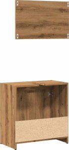 vidaXL vidaXL 2-częściowy zestaw mebli łazienkowych, dąb artisan 6
