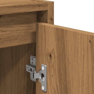 vidaXL vidaXL 2-częściowy zestaw mebli łazienkowych, dąb artisan 8