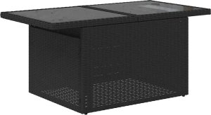 vidaXL 7-cz. zestaw wypoczynkowy do ogrodu, z poduszkami, czarny 7