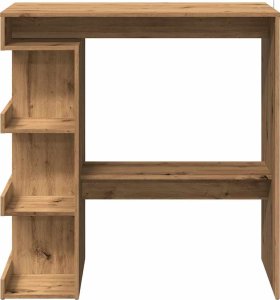 vidaXL vidaXL Stolik barowy z półkami, dąb artisan, 100x50x101,5 cm 4