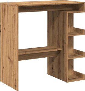 vidaXL vidaXL Stolik barowy z półkami, dąb artisan, 100x50x101,5 cm 6